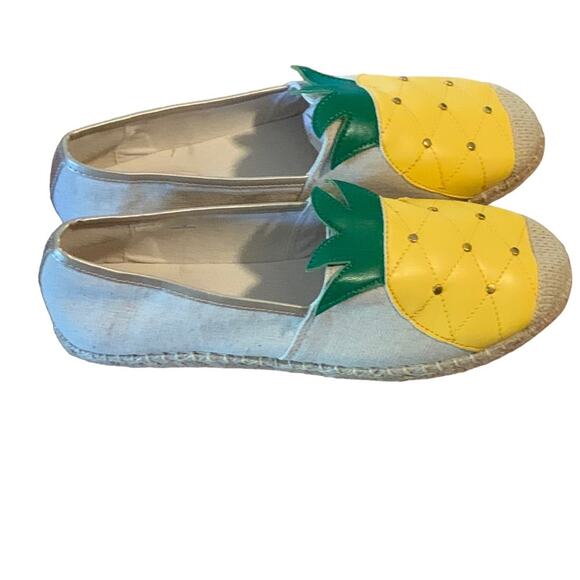 NWOB Avon Tropical Pineapple Espadrilles Flats Women Size 10 - Picture 2 of 7